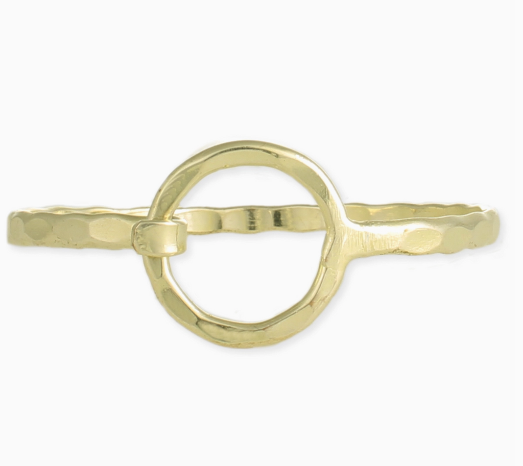 Jen Gold Hammered Bracelet