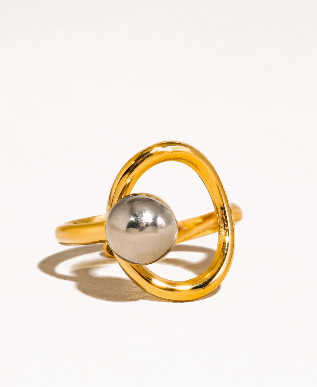 Sophia Mixed Metal Statement Ring