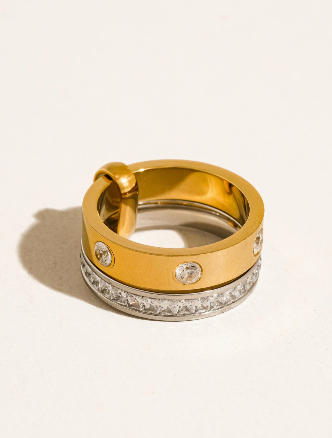 Emma CZ Stacked Ring