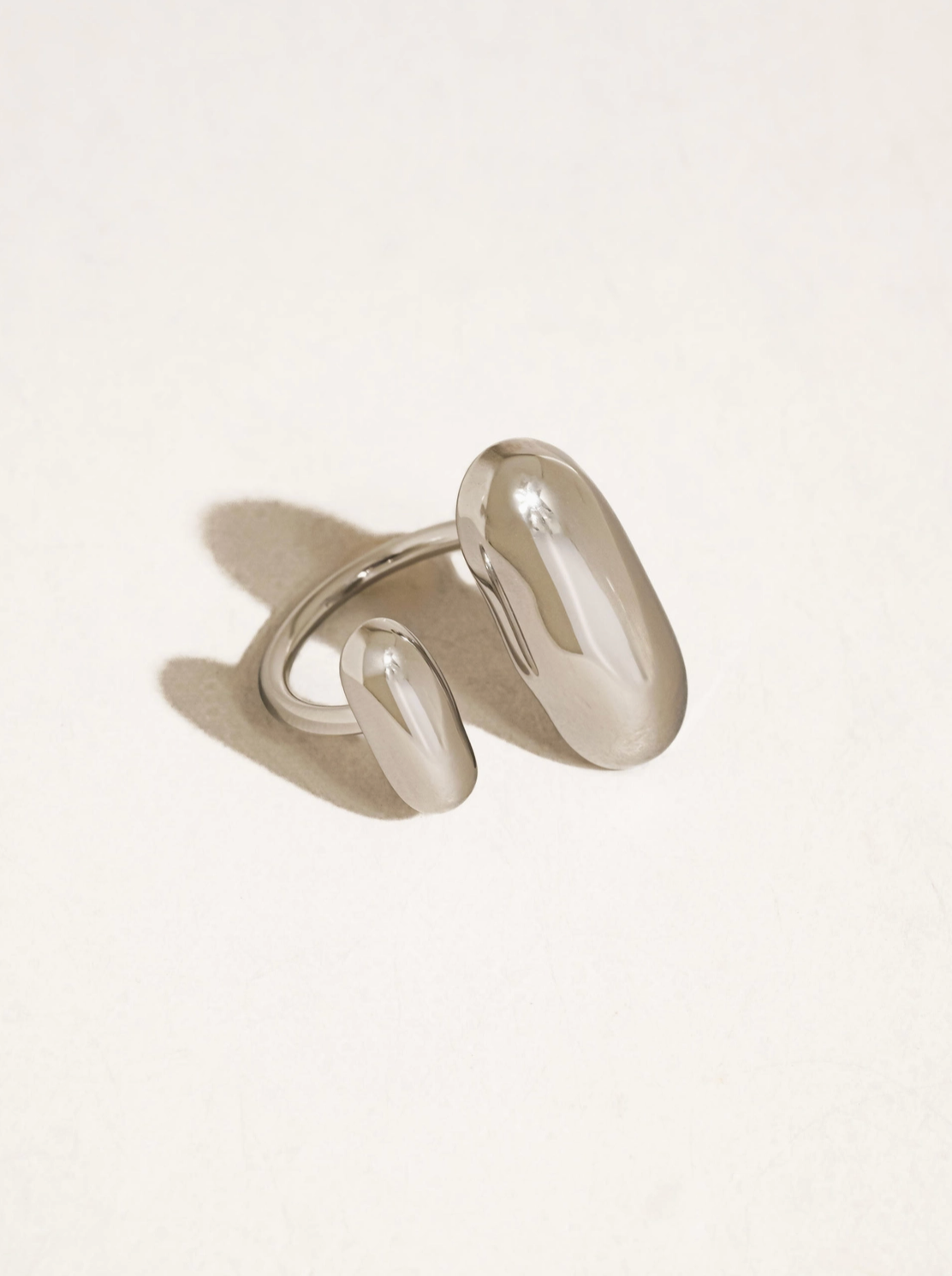 Riley Modern Silver Ring