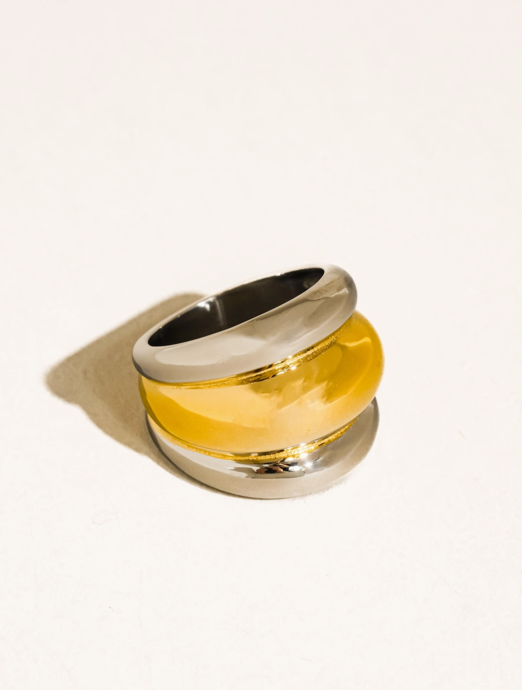 Marlo Mixed Metal Statement Ring