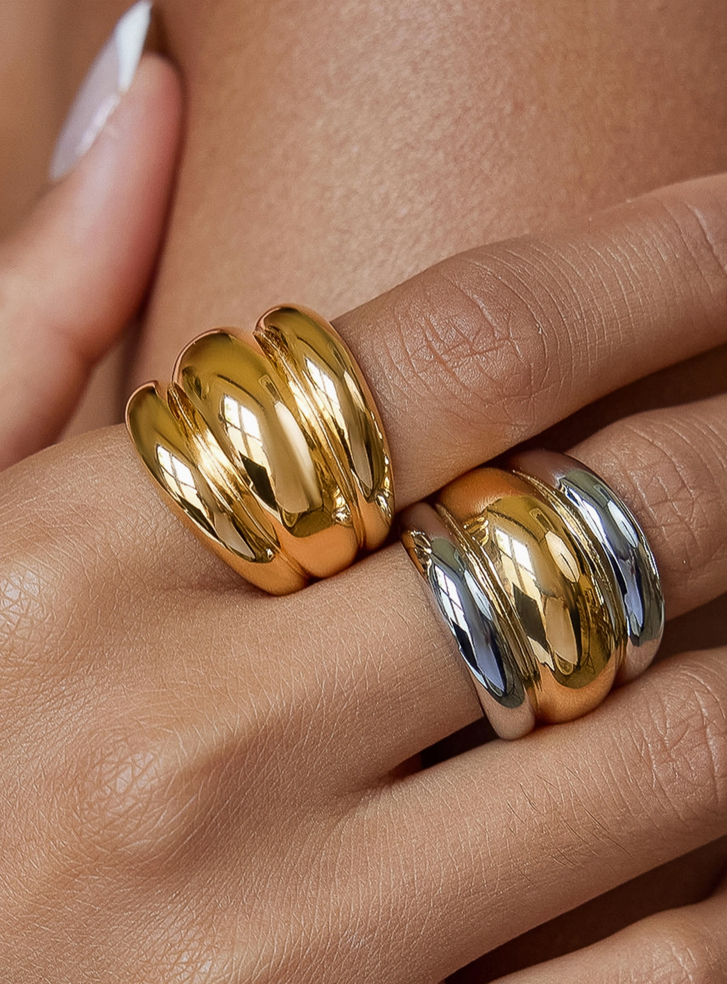 Marlo Mixed Metal Statement Ring